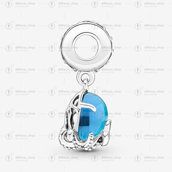 Pandora Murano Glass Cute Octopus Dangle Charm - Picture 2 of 6